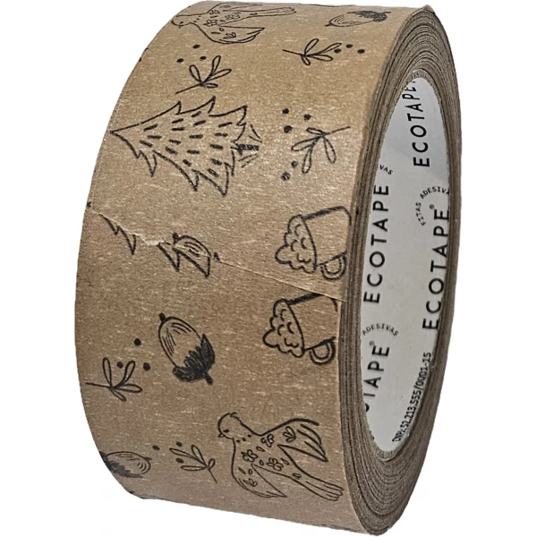 Fita Kraft Personalizada Natal  48mm x 50m ( sk-02 )