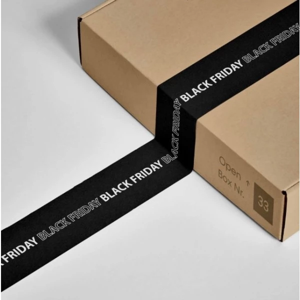 1 Rolo - Fita Adesiva Impressa 48mm X 100m Black Friday