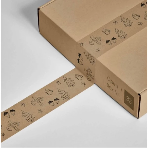 Fita Kraft Impressa Natal  48mm x 50m ( sk-02 )