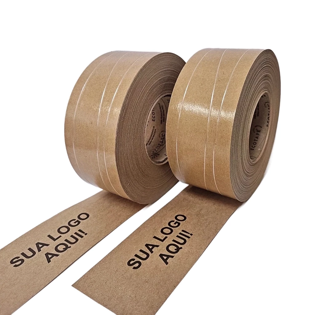 kit 54 rolos - Fita Gomada Personalizada 70x100 C/ Reforço 